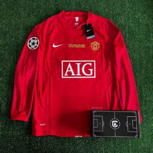 ⭐ Camiseta Manchester United Local CR7 2007/2008 Versión Fan - Manga Corta