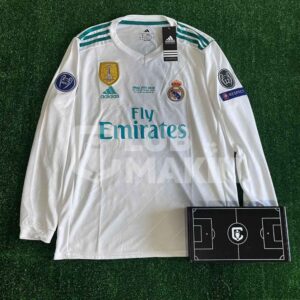 ⚽ Camiseta Real Madrid Local CR7 2017/2018 - Manga Larga