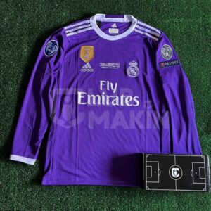 ⚽ Camiseta Real Madrid Visitante CR7 2016/2017 - Manga Larga