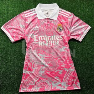 ⭐ Camiseta Real Madrid Edición Dragon Chino Rosa - Manga Corta