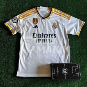 ⭐ Camiseta Real Madrid Local 2023/2024 Versión Fan - Manga Corta
