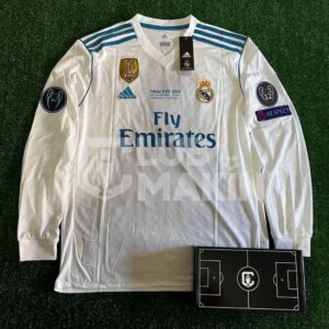 ⭐ Camiseta Real Madrid Local CR7 2017/2018 Versión Fan - Manga Larga